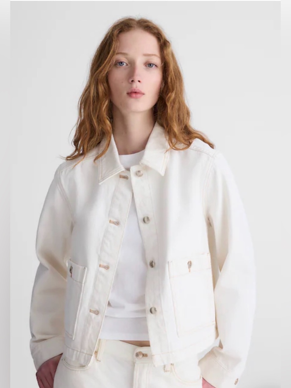 Madewell Denim Chore Jacket Cropped NWT XS